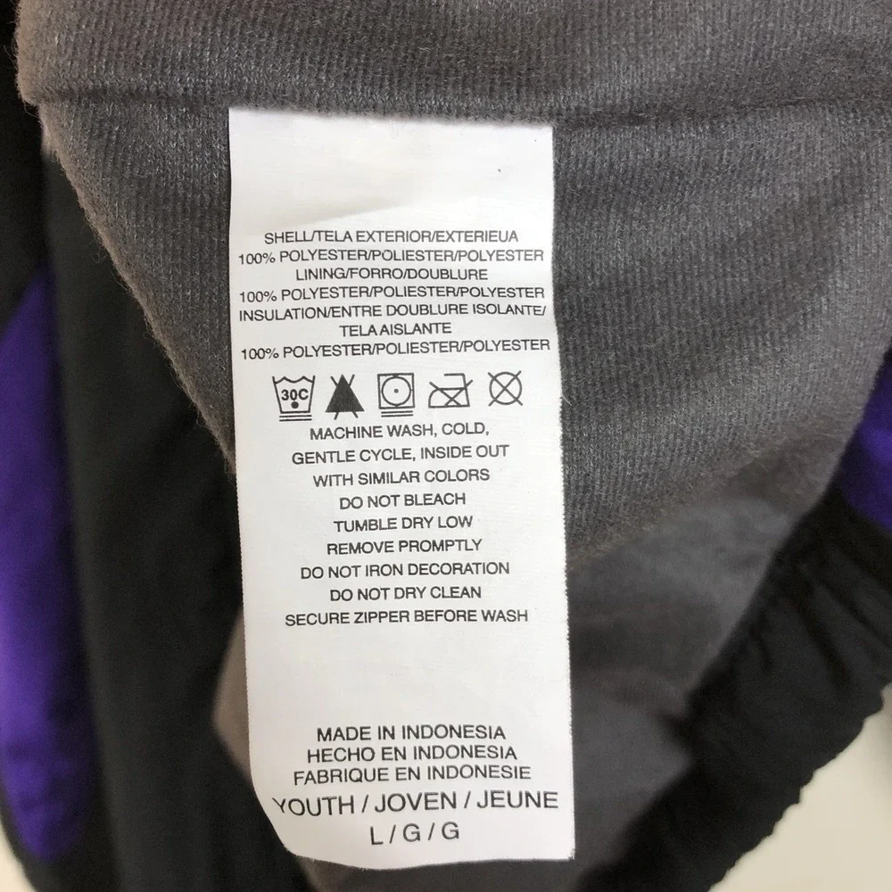 Vintage Majestic Colorado Rockies MLB Full Zip Jacket Youth Sz L Black Purple